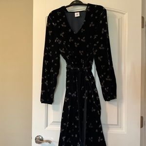 CAbi Decked Out Velvet Floral Dress Style 3875 Women's Size Large